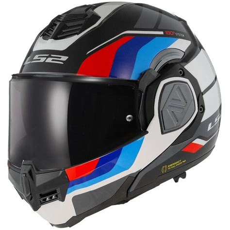 P J Ls Ff Advant Sport Approved Modular Helmet Black Blue Red For