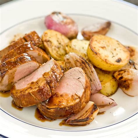 Pork Tenderloin With Roasted Potatoes And Shallots America S Test