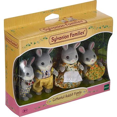 Sylvanian Families Milk Rabbit Family Famille Lapin Crème Mini Poupée