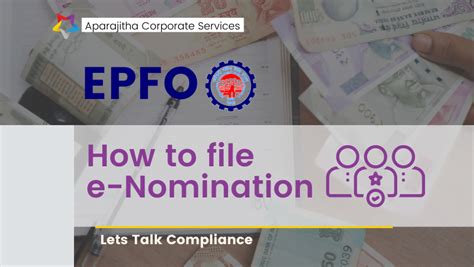 How To File E Nomination For EPF Members EPFO Aparajitha