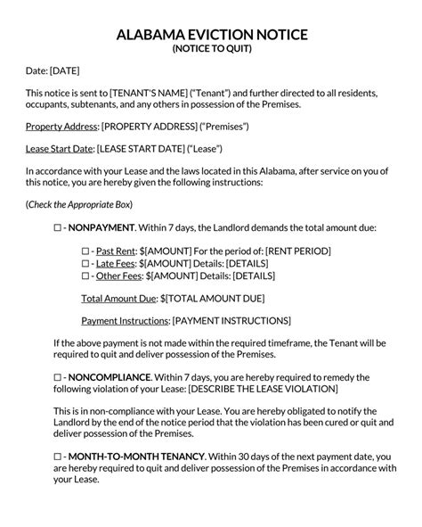 Free Seven 7 Day Eviction Notice Templates Word Pdf