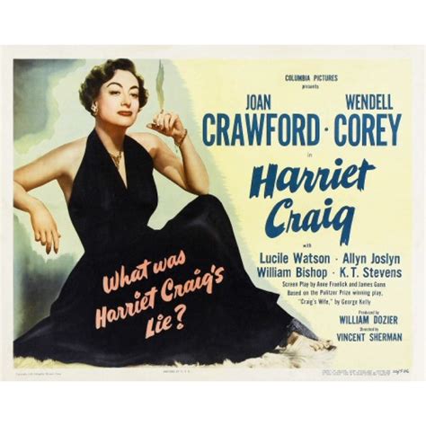 Harriet Craig 1950 Repl Joan Crawford Wendell Corey Lucile Watson