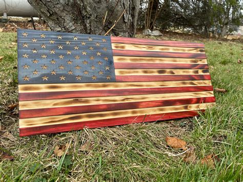 Wooden American Flag - Etsy