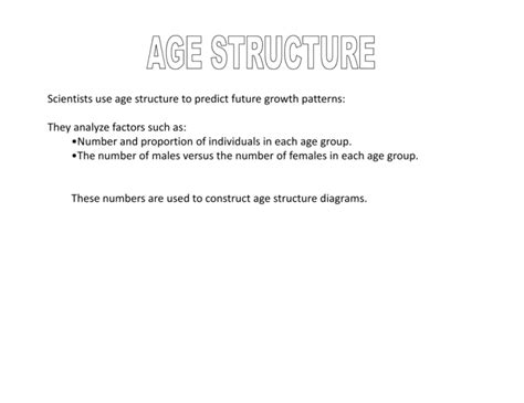 What Does An Age Structure Diagram Show Age Structure Diag