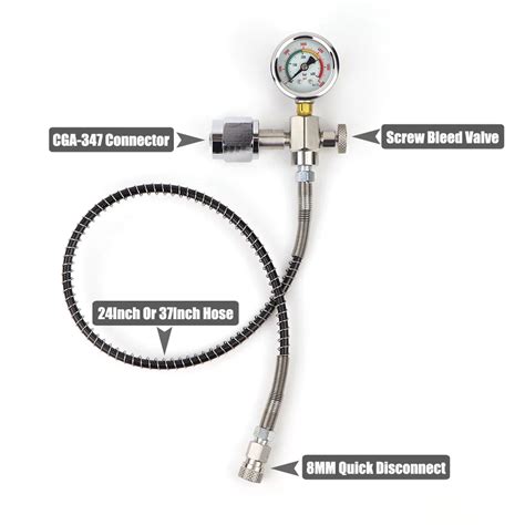 Scba Estaci N De Llenado Con Adaptador De Carga Conector CGA347 Con