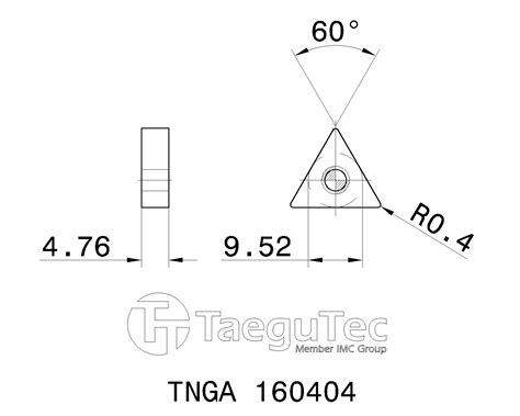 TaeguTec Cutting Tools Metal Working Tools TNGA CERAMIC 5700635