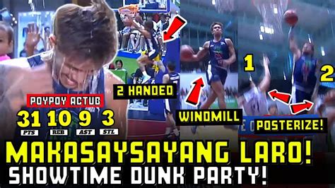 Nag Init Si Poypoy Actub Nagpaulan Ng Dunk Gumawa Ng History Best