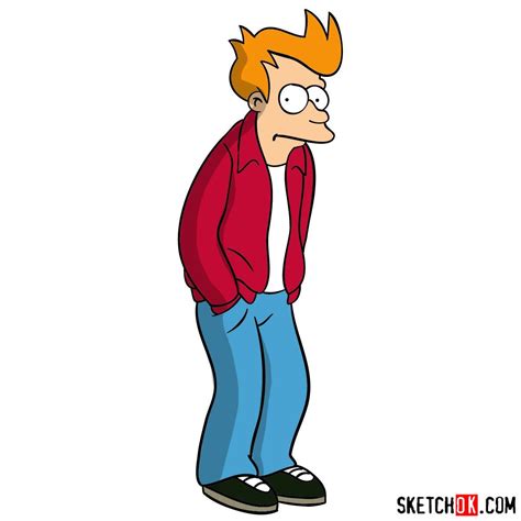 How To Draw Philip J Fry Step By Step Step By Step Drawing Tutorials Futurama Characters