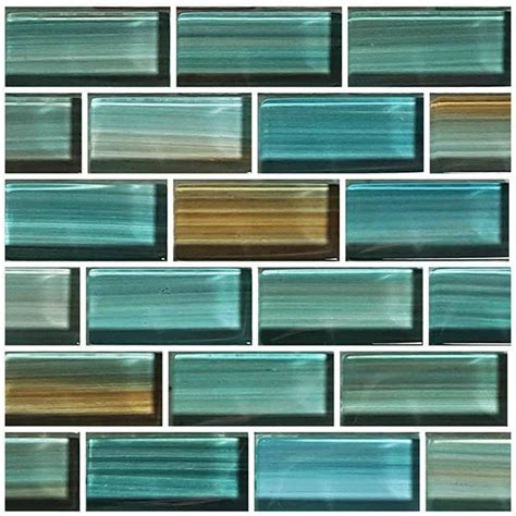 Aqua 1 X 2 Gw82348t5 Mosaic Glass Tile Aquablu Mosaics