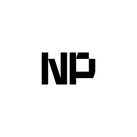 premium vector np monogram logo design letter text  symbol