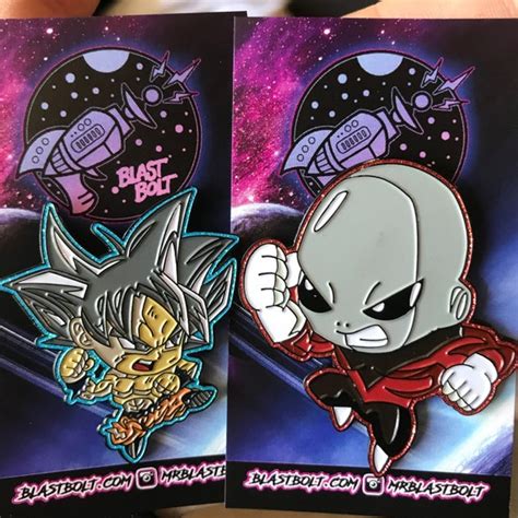 Chibi Ui Goku Vs Jiren Pin Set Etsy