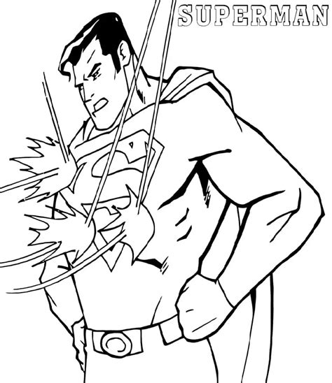 Superman Bulletproof Coloring Page Free Printable Coloring Pages For Kids