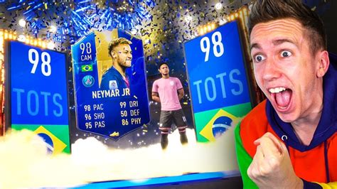 Omg I Packed Team Of The Season Neymar Youtube