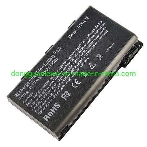 Rchargeable Replacement Li Ion Battery For Msi Bty L Bty L A