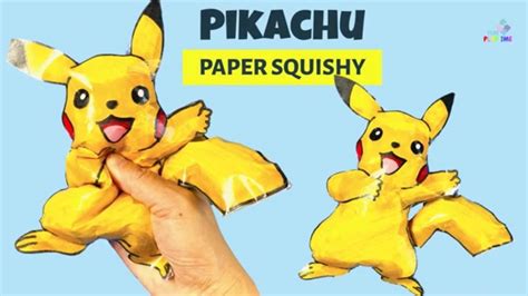 Diy Paper Squishy Pokemon Pikachu How To Make Paper Squishy Diy Easy