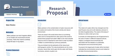 Example Of A Free Research Proposal Online Template Xtiles Research