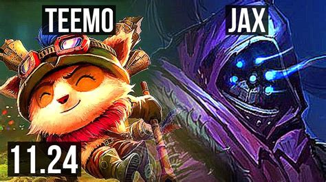 Teemo Vs Jax Top 1 9m Mastery 13 3 5 Godlike Br Diamond 11 24