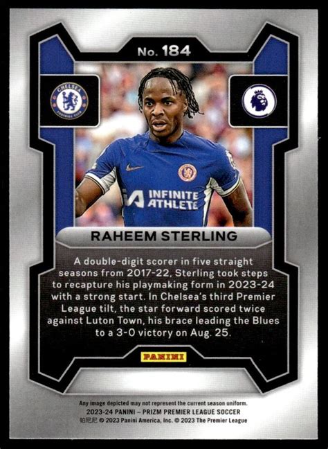 Panini Prizm English Premier League Raheem Sterling Ebay