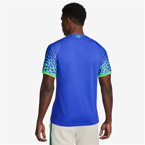 Nike Brasilien Dri Fit Ausw Rtstrikot Paramount Blau Spark Gr N