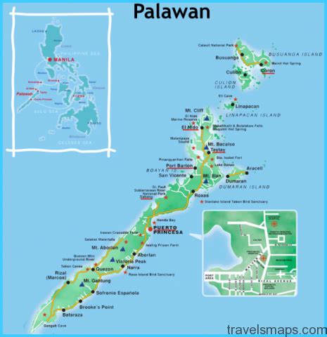 Map of Palawan - TravelsMaps.Com