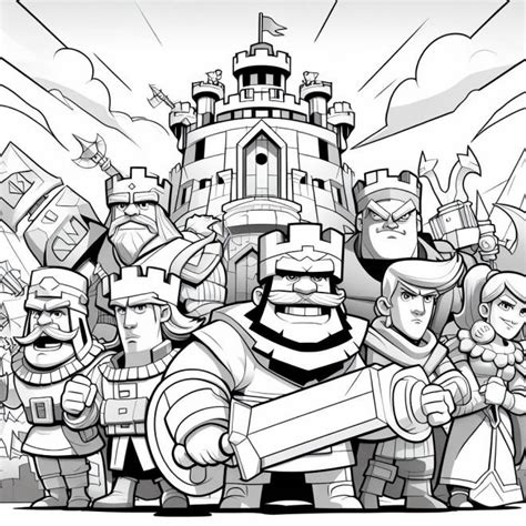 Coloriage Clash Royale - Coloriage Clash Royale gratuit à imprimer