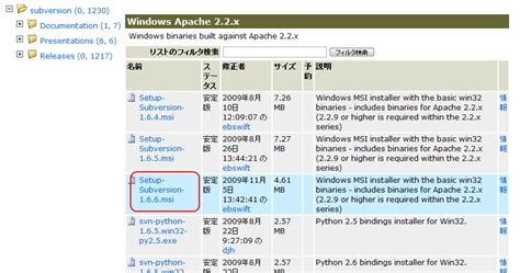 apache subversion windows