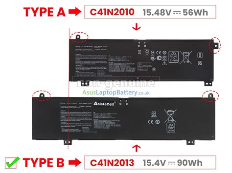 Battery For Asus Tuf Gaming F Fx Zm Laptop Replacement Asus Tuf