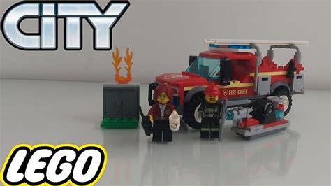 Lego City Fire Chief Response Truck Lego Speed Build Youtube