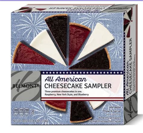 Belmont Patriotic Cheesecake Sampler 9 99 Aldis American