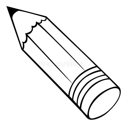 Horizontal Pencil Clip Art Black And White