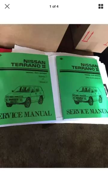 NISSAN TERRANO II Workshop Manual Ford Maverick Handbook Petrol