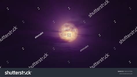 Full Moon Night Night Sky Illustration Stock Illustration 1923141956