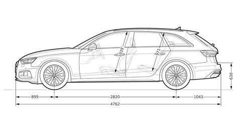 Layer Dimensions Audi A4 Avant Audi A4 Audi België