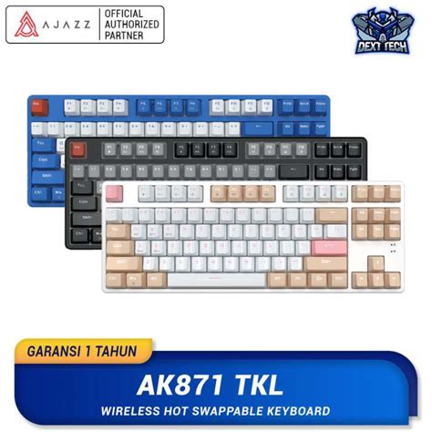 Jual Ajazz Ak Tkl Wireless Dual Mode Gasket Hotswap Mechanical