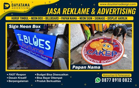 Neon Box Bandung Papan Nama Huruf Timbul Reklame Billboard