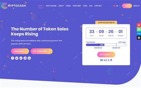 Crypto Ico Landing Page Html Templates Themeselection