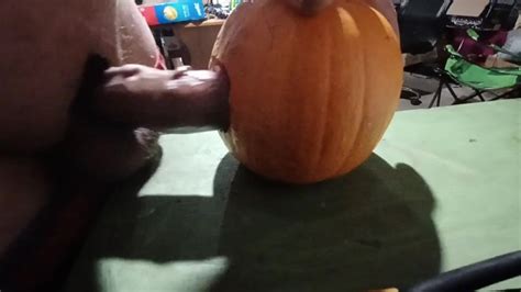 Pumpkin Fucking Solo Male Fucks Pumpkin Until He Cums With Throbbing Cock Pornhub Gay