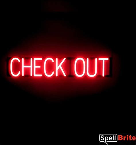 Check Out Lichtreclame Neon Led Bord Verlicht Spellbrite 86 X 16 Cm 6 Bol