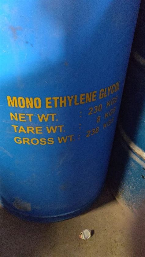 Industrial Grade Mono Ethylene Glycol Meg Kg Drum At Kg