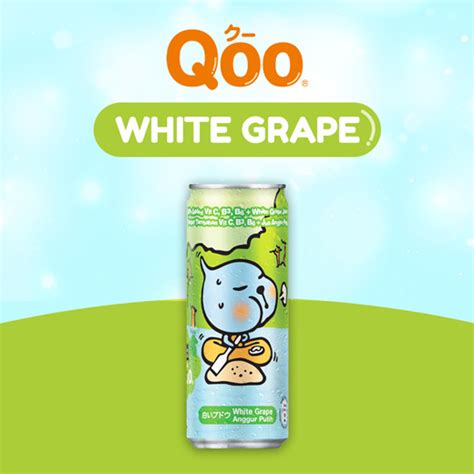 Qoo10 Qoo White Grape 300ml X 1224 Drinks