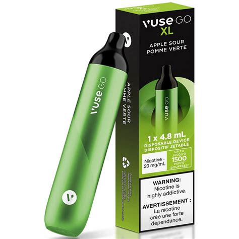 Vuse Go Xl Disposable Vape Apple Sour 1pk 180 Smoke