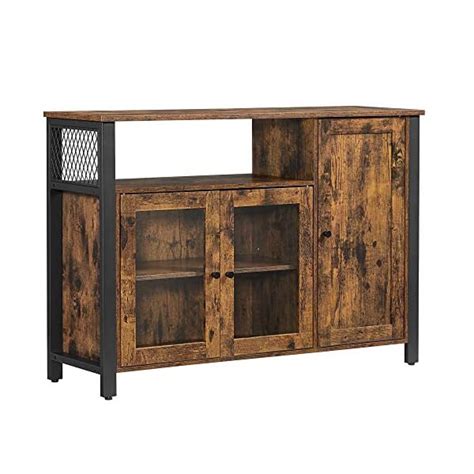 VASAGLE Storage Cabinet Sideboard Buffet Table With 3 Doors For