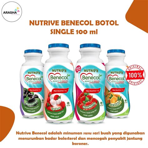 Jual Nutrive Benecol Botol Single Ml Minuman Penurun Kolestrol