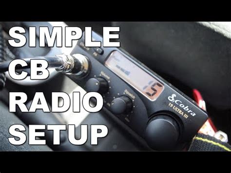 Simple CB Radio Installation YouTube