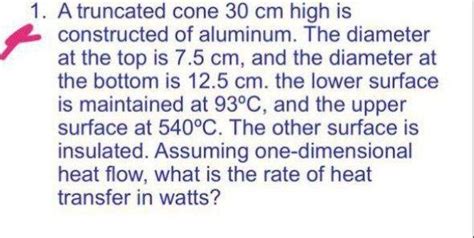 Solved A Truncated Cone Cm High Is Constructed Of Chegg