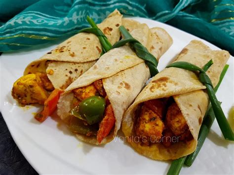 Wholewheat Paneer Kathi Rolls Kathi Roll Recipe Vanita S Corner