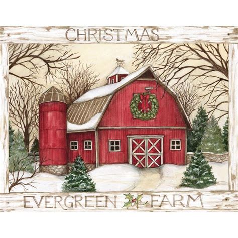 Lang Evergreen Farm Boxed Christmas Cards Boxed