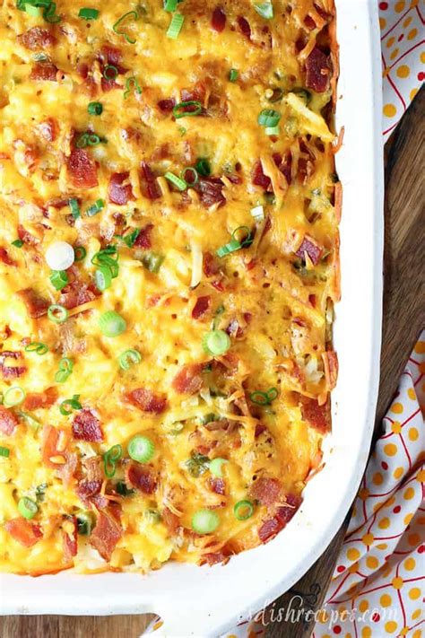 Cheesy Bacon Egg Hashbrown Casserole Recipe Bacon Egg Hashbrown Casserole Bacon Dishes