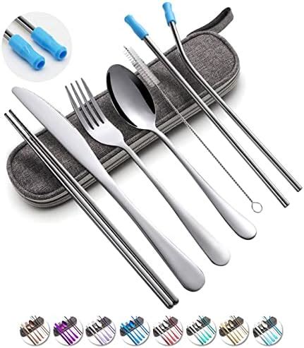 Amazon Premium Quality Stainless Steel Travel Utensils Set With