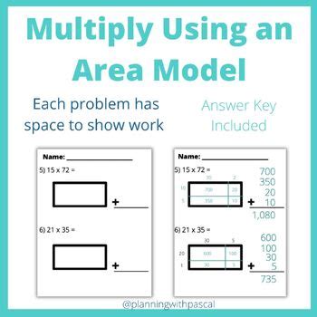 Using an AREA MODEL to Solve Multi-digit Multiplication Problems- Practice